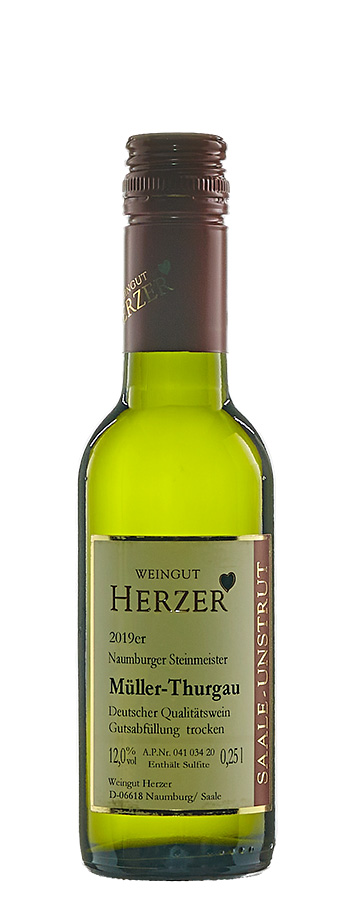 Müller-Thurgau trocken Weinflasche
