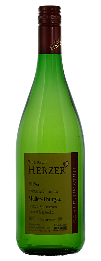 Müller-Thurgau trocken Weinflasche